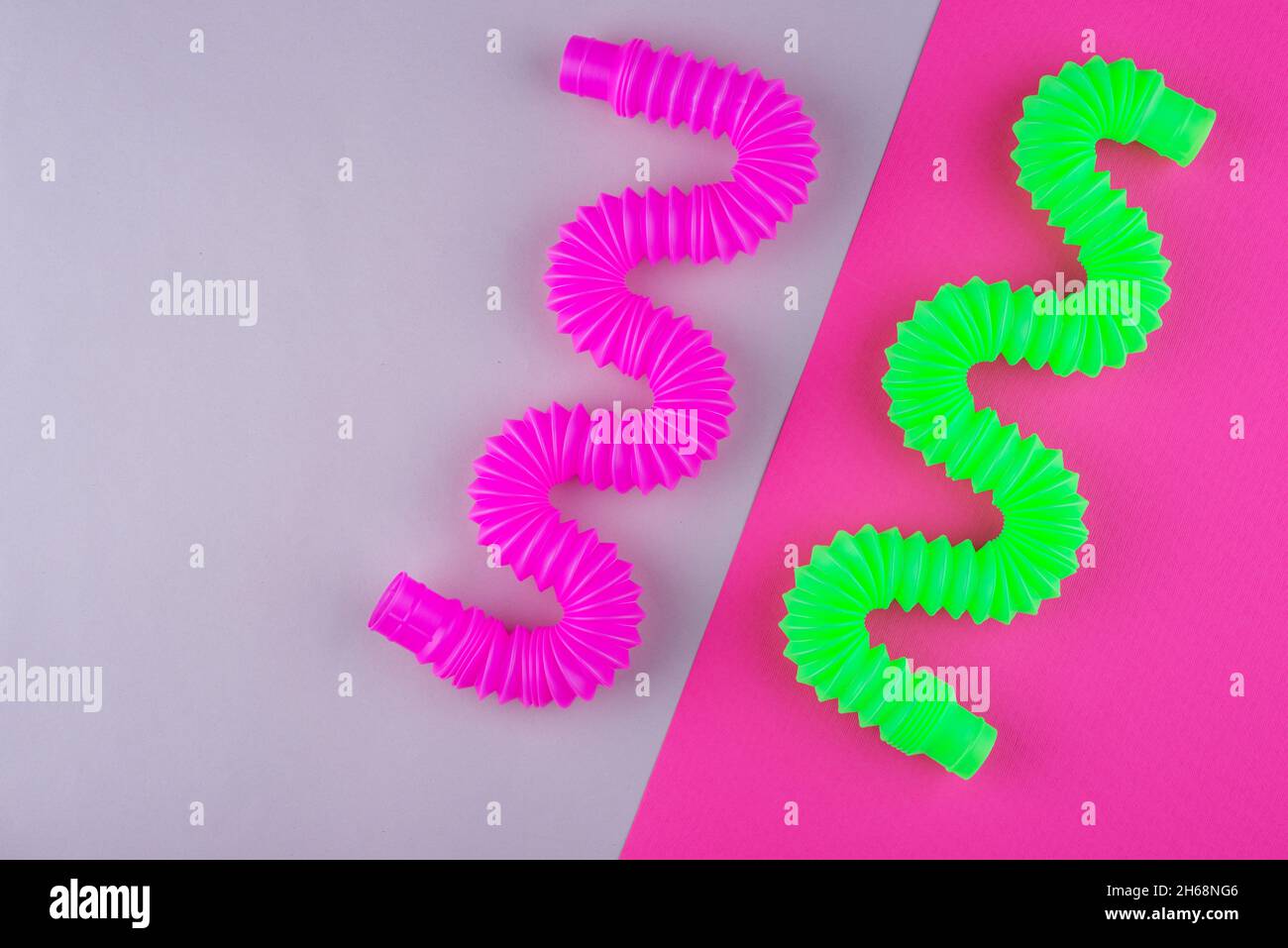 Diverse provette pop. Giocattolo antistress alla moda Foto Stock