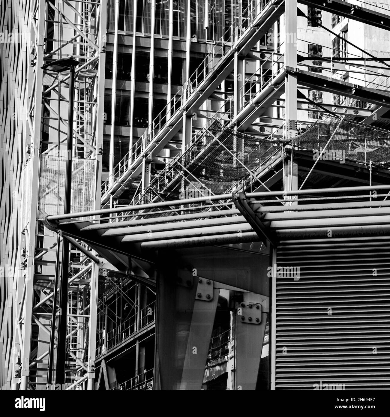 Victoria Westminster Londra Inghilterra UK, 7 novembre 2021, riqualificazione lavori di costruzione su Un edificio multiuso a Victoria Street Londra Foto Stock