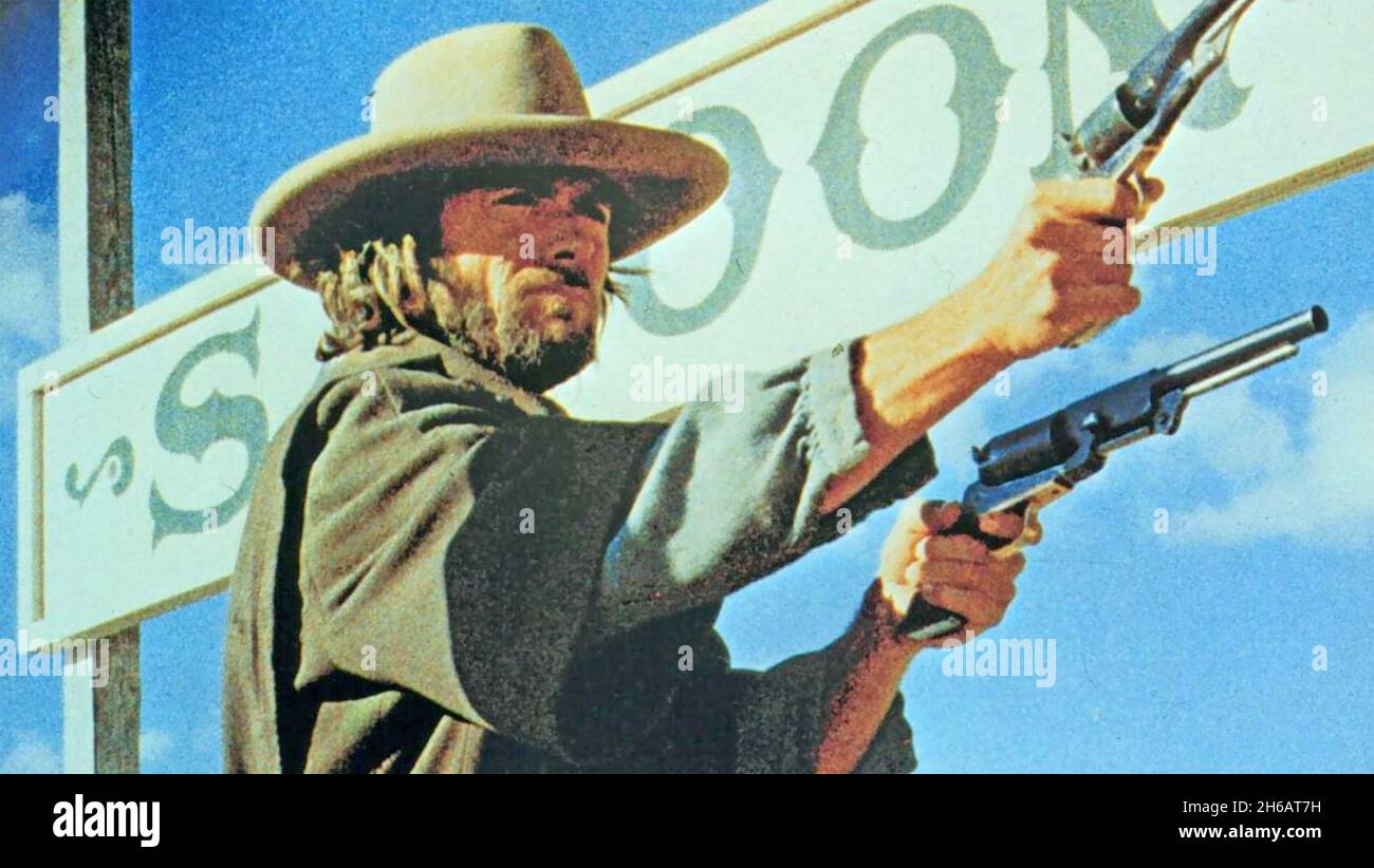 THE OUTLAW JOSEY WALES 1976 Warner Bros. Film con Clint Eastwood nel ruolo di titolo Foto Stock