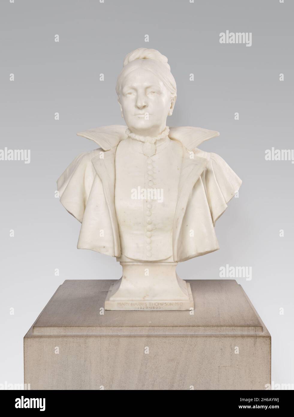 Busto di Mary Harris Thompson, M. D., 1902. Mary Harris Thompson MD (1829-1895) è stata una delle prime donne a praticare la medicina a Chicago. È stata la fondatrice, medico capo e chirurgo del Chicago Hospital for Women and Children, rinominata Mary Harris Thompson Hospital. Foto Stock