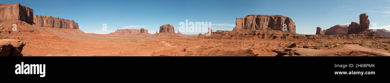 Il famoso punto di John Ford nella Monument Valley, USA Foto Stock