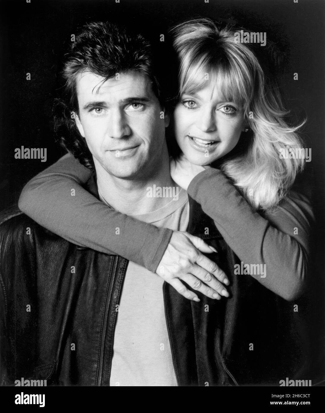 Mel Gibson, Goldie Hawn, Ritratto pubblicitario per il film, 'uccello su un filo', Universal Pictures, 1990 Foto Stock