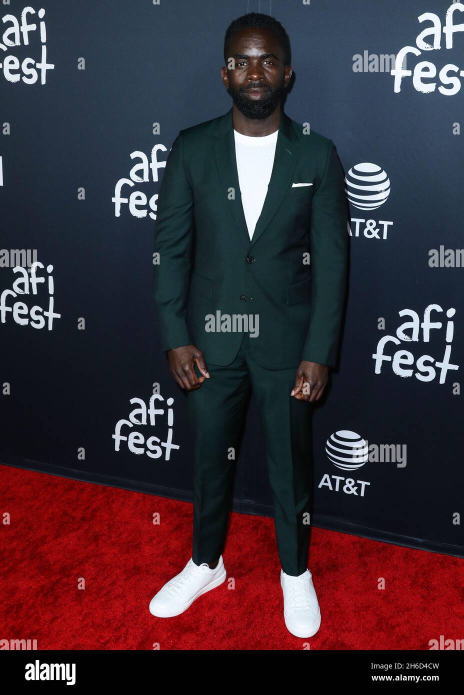Hollywood, Stati Uniti. 14 novembre 2021. HOLLYWOOD, LOS ANGELES, CALIFORNIA, Stati Uniti d'America - NOVEMBRE 14: L'attore Jimmy Akingbola arriva al AFI Fest 2021 - Closing Night Premiere of Warner Bros. Pictures' King Richard' tenuto al TCL Chinese Theatre IMAX il 14 Novembre 2021 a Hollywood, Los Angeles, California, Stati Uniti. (Foto di Xavier Collin/Image Press Agency) Credit: Image Press Agency/Alamy Live News Foto Stock