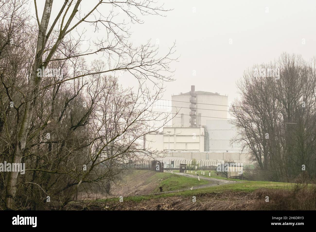 Centrale nucleare di Zerbio di Caorso (PC), Italia Foto Stock
