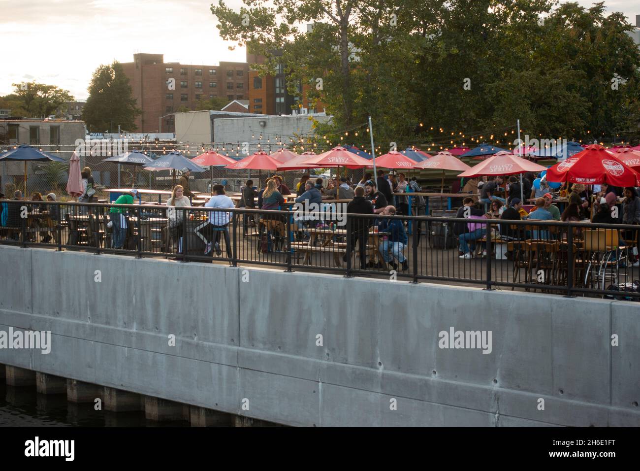 Ristorante barbecue Pig Beach a Brooklyn, New York Foto Stock