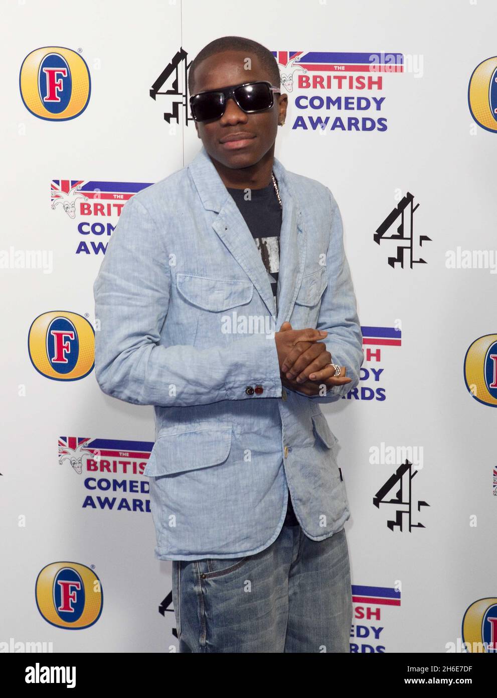 Tinchy Stryder è stato raffigurato ai British Comedy Awards 2010 alla O2 Arena di Londra. Foto Stock