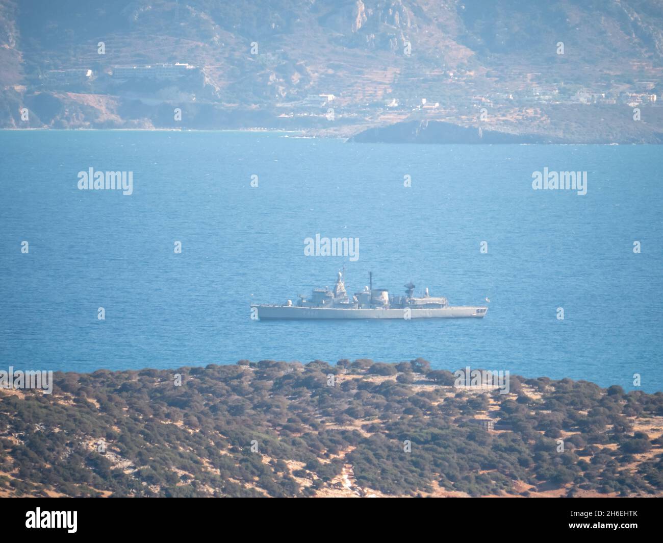 Nave da guerra ellenica Foto Stock