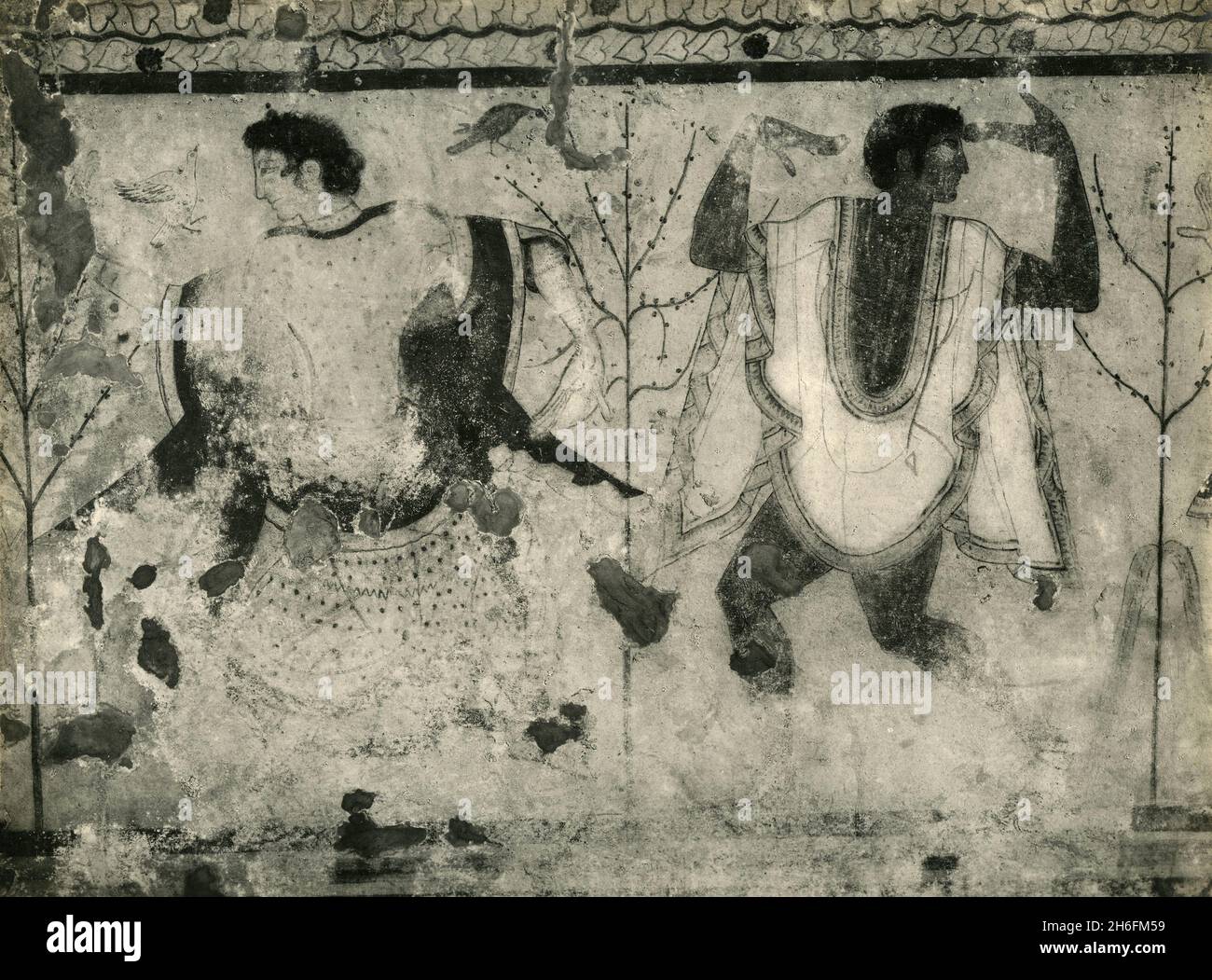 Tomba del triclinio tarquinia immagini e fotografie stock ad alta