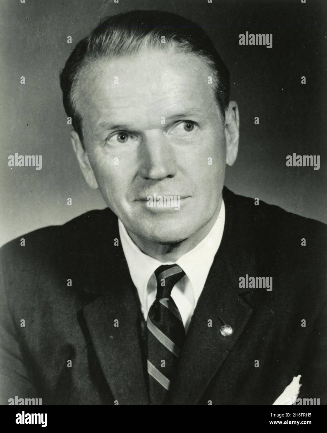 L'uomo d'affari americano Elisha Gray II, Presidente del consiglio di amministrazione, The Whirpool Corporation, USA 1966 Foto Stock