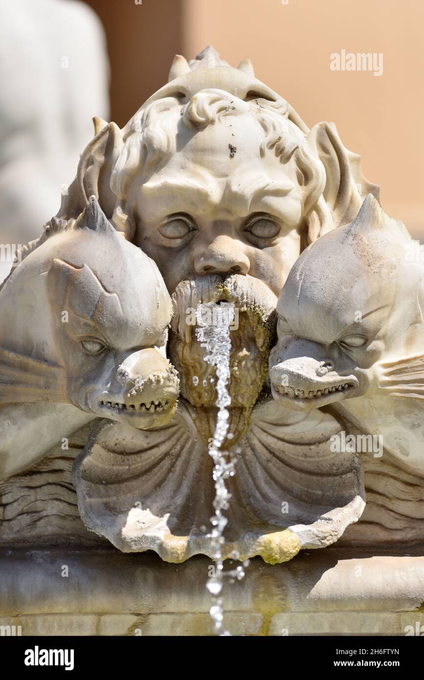 fontana del mor, piazza navona, roma, italia Foto Stock