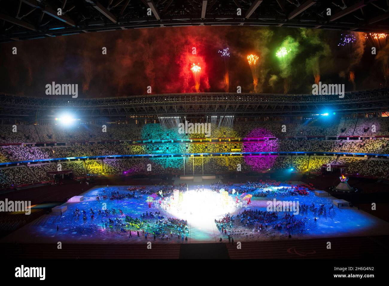 La cerimonia di chiusura dei Giochi Paralimpici di Tokyo 2020 nello Stadio Olimpico, Tokyo Japan Foto Stock