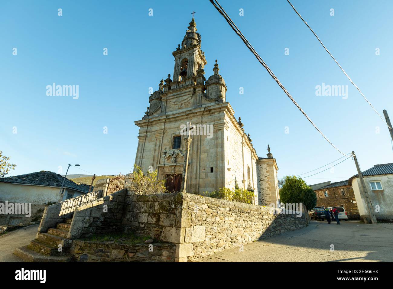 Castañar de Hermisende, Zamora Foto Stock