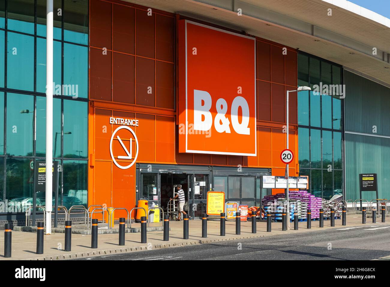 B&Q store a Greenwich, Londra England Regno Unito Regno Unito Foto Stock