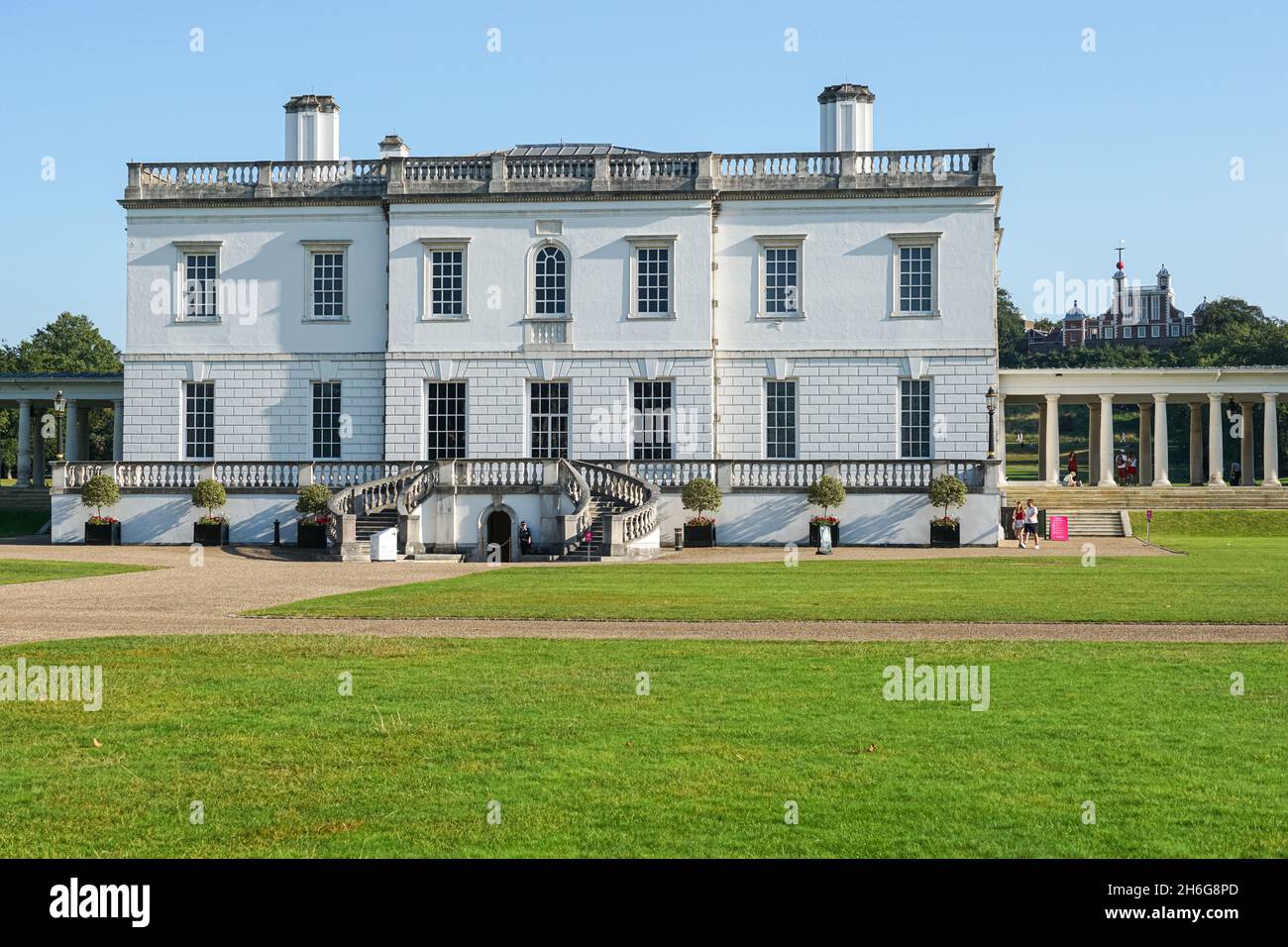 Queen's House, ex residenza reale a Greenwich, Londra, Inghilterra, Regno Unito, Regno Unito Foto Stock