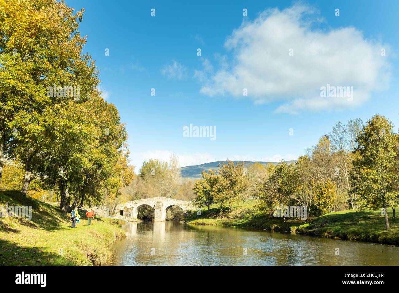 Castañar de Hermisende, Zamora Foto Stock