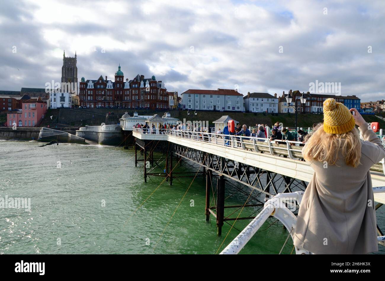 cromer città balneare inglese a norfolk inghilterra Regno Unito Foto Stock