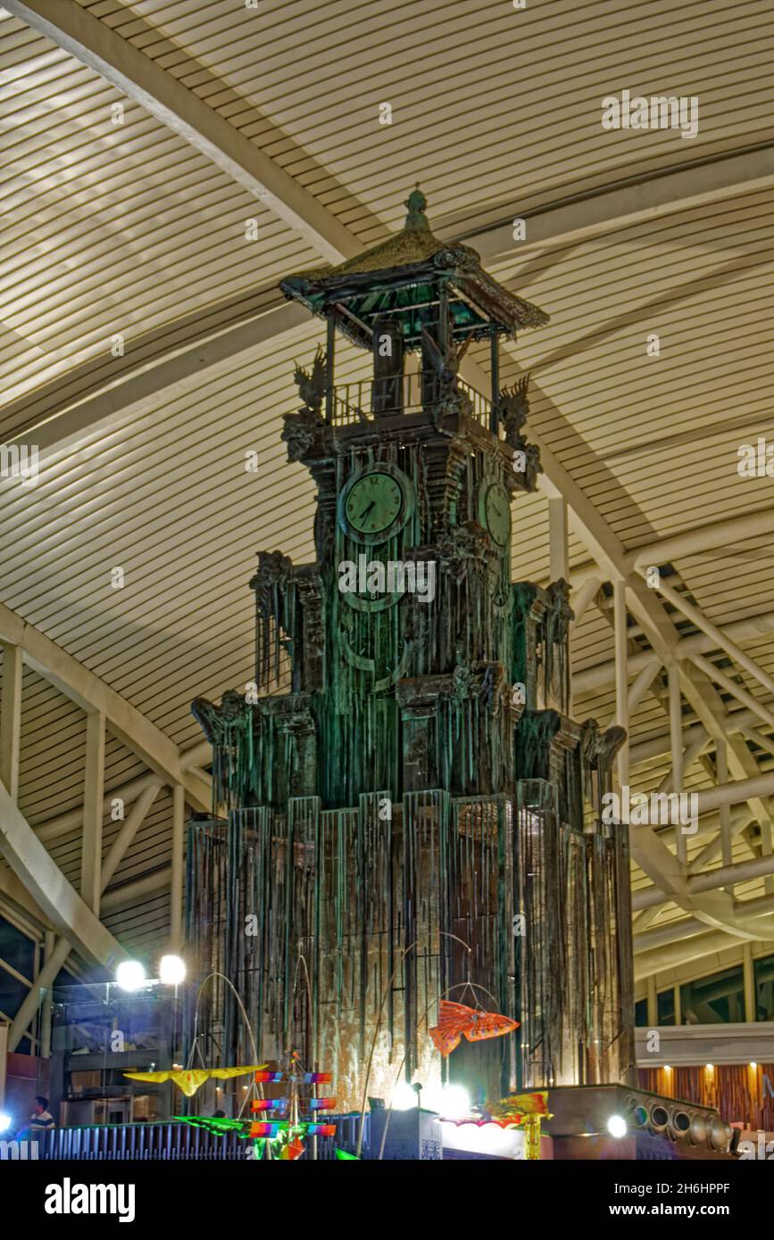 Torre dell'Orologio, Aeroporto di Bali Foto Stock