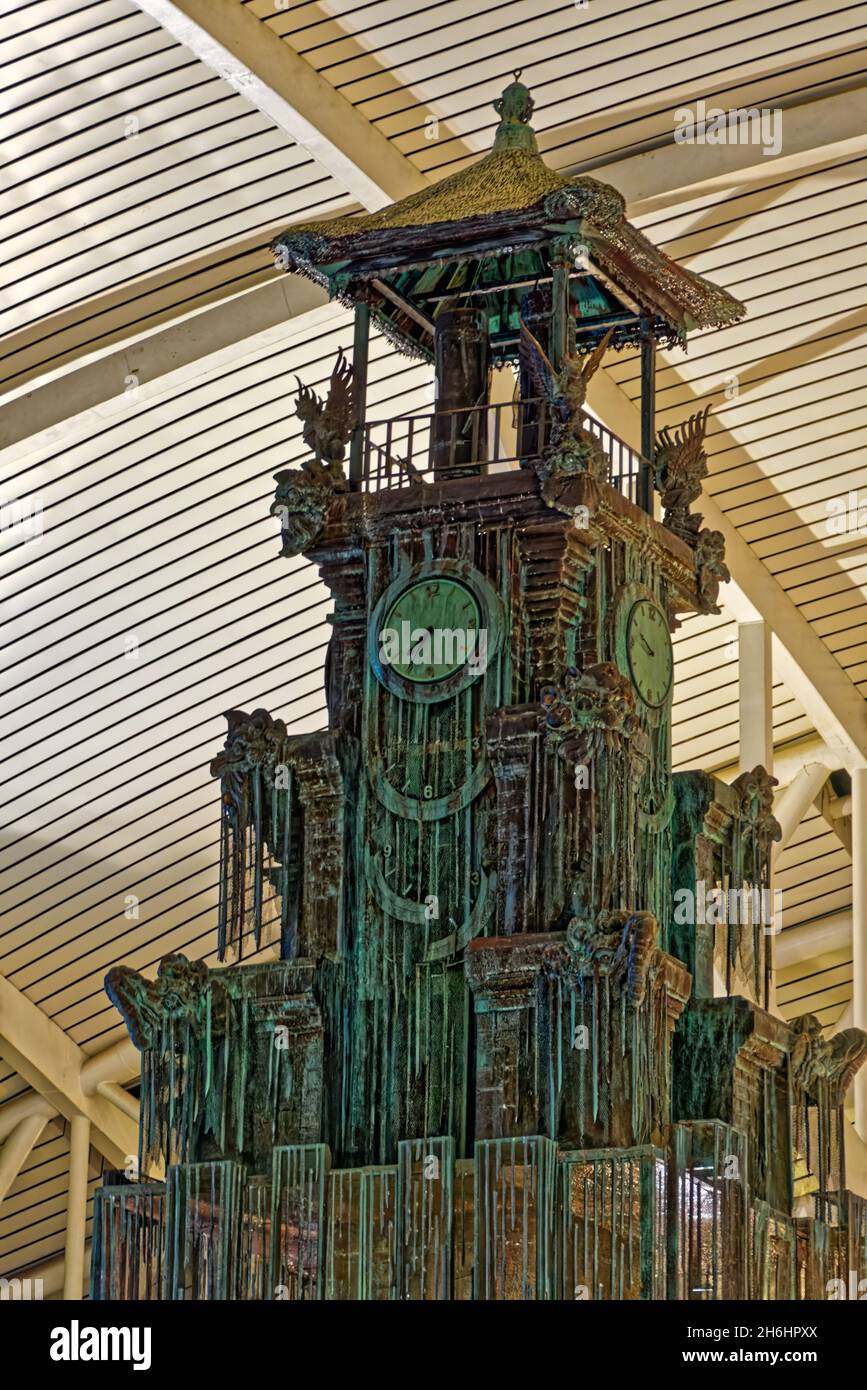 Torre dell'Orologio, Aeroporto di Bali Foto Stock