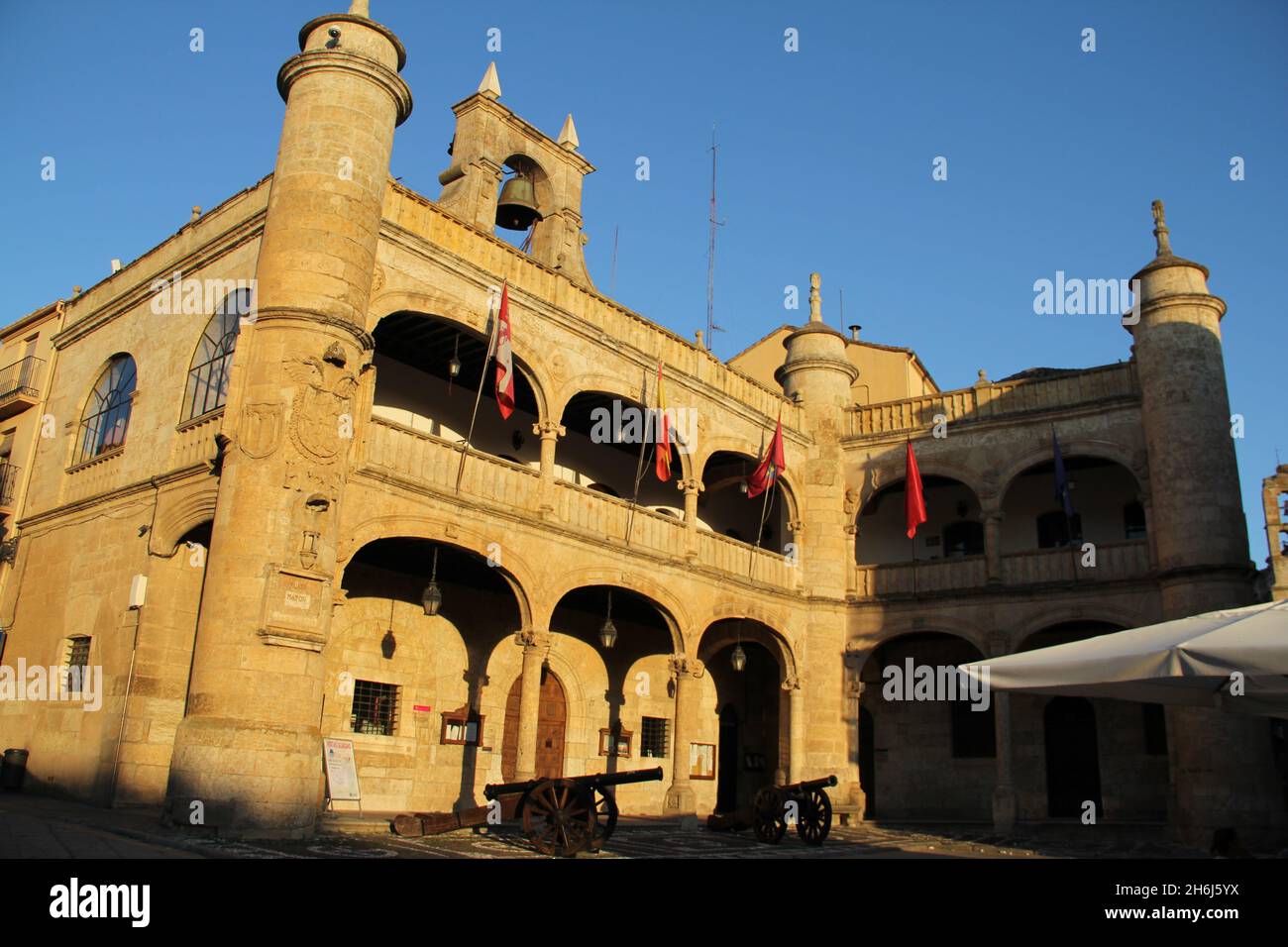 Vistas y calles de Ciudad Rodrigo. Foto Stock