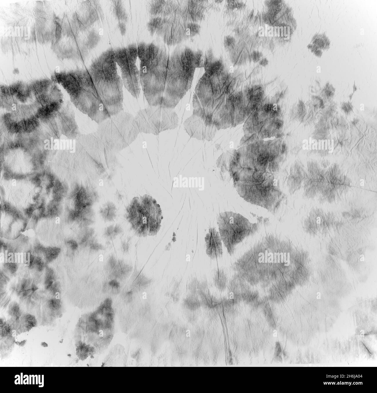 Tie Dye background (Tie Dye background Stampa artistica in nero. Vecchio Caleidoscopio acquerello. Tye Dye Swirl Pittura. Schema astratto. Hippie stile a spirale. Amore Batik Textu Foto Stock