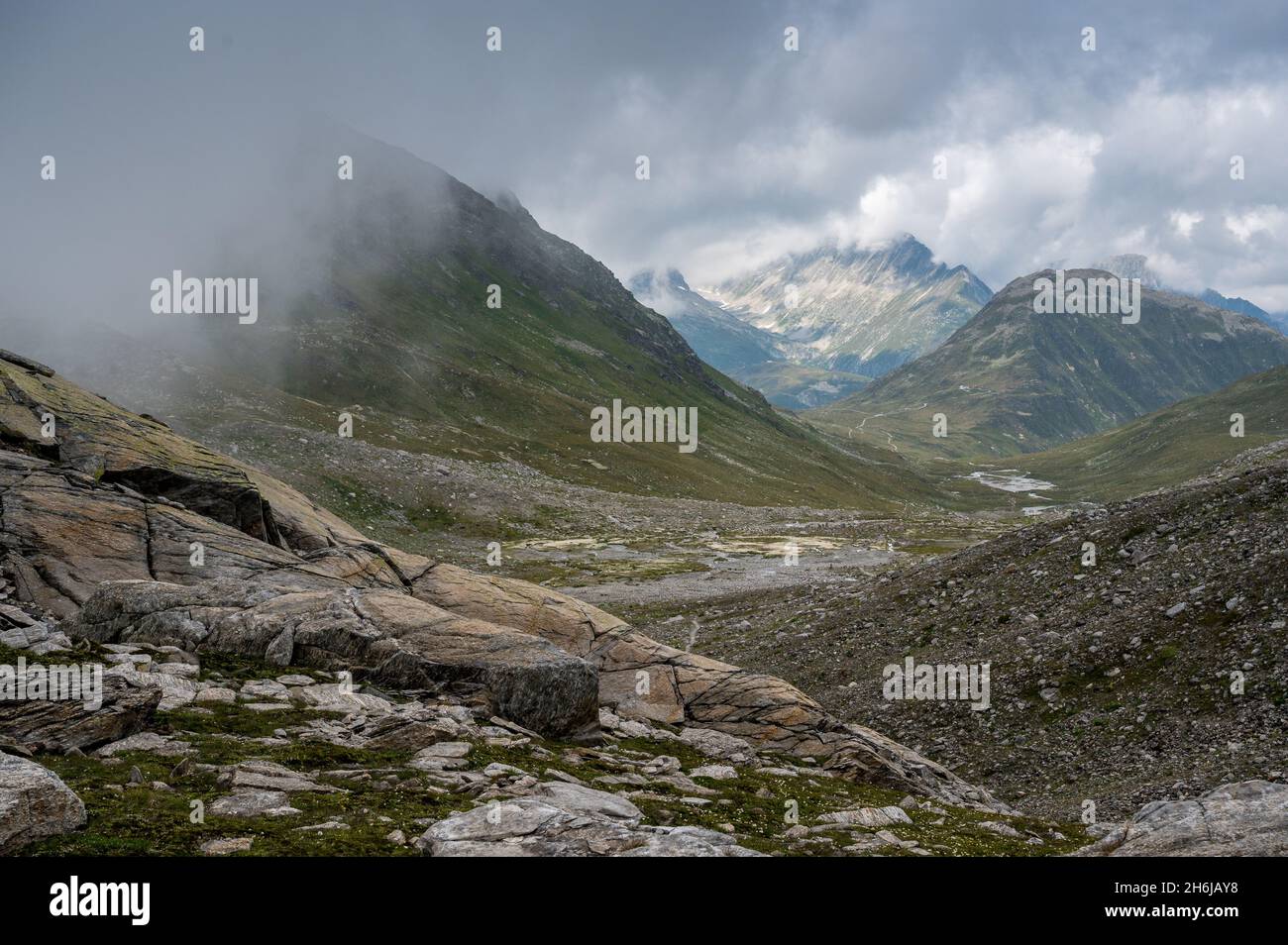 valle della Val Maighels a Surselva, Svizzera Foto Stock