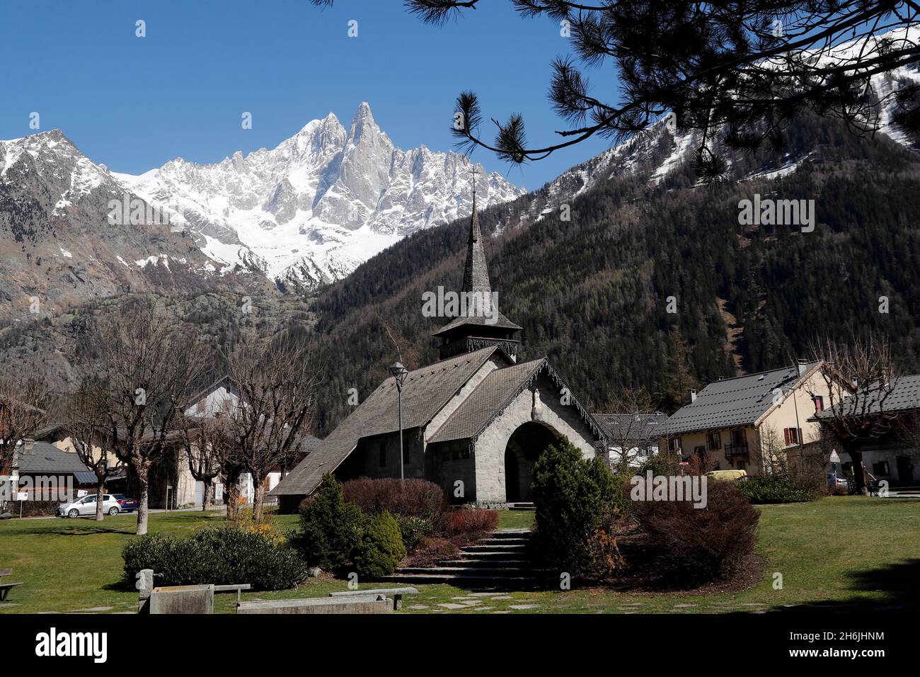 Cappella di Praz, alta Savoia, Alpi francesi, Francia, Europa Foto Stock