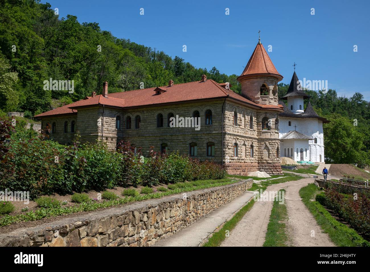 Monastero ortodosso di Rudi, Soroca, Moldavia, Europa Foto Stock