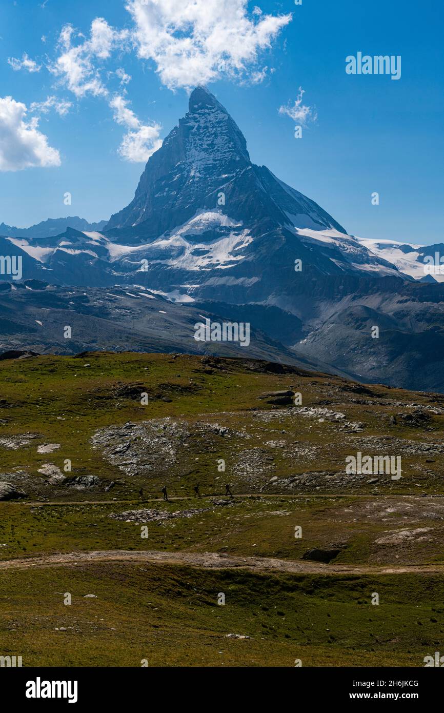 Il Cervino, Zermatt, Vallese, Alpi svizzere, Svizzera, Europa Foto Stock