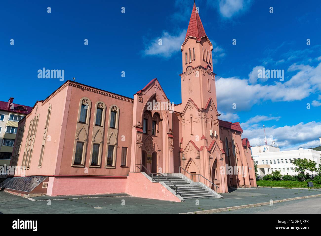 Parrocchia di San Giacomo, Yuzhno-Sakhalinsk, Sakhalin, Russia, Eurasia Foto Stock