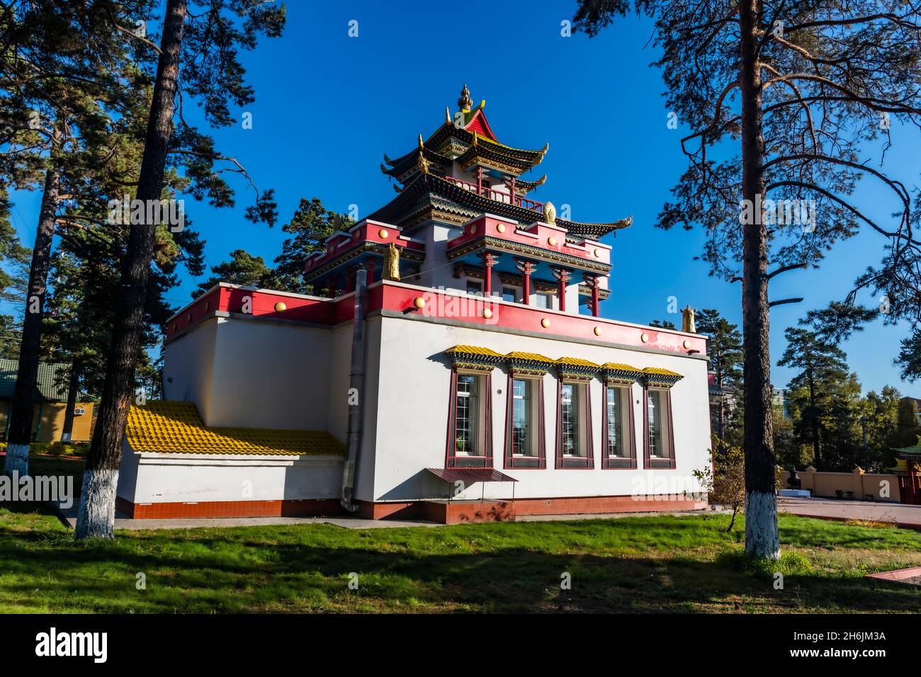 Tempio buddista di Chita, Chita, Zabaykalsky Krai, Russia, Eurasia Foto Stock