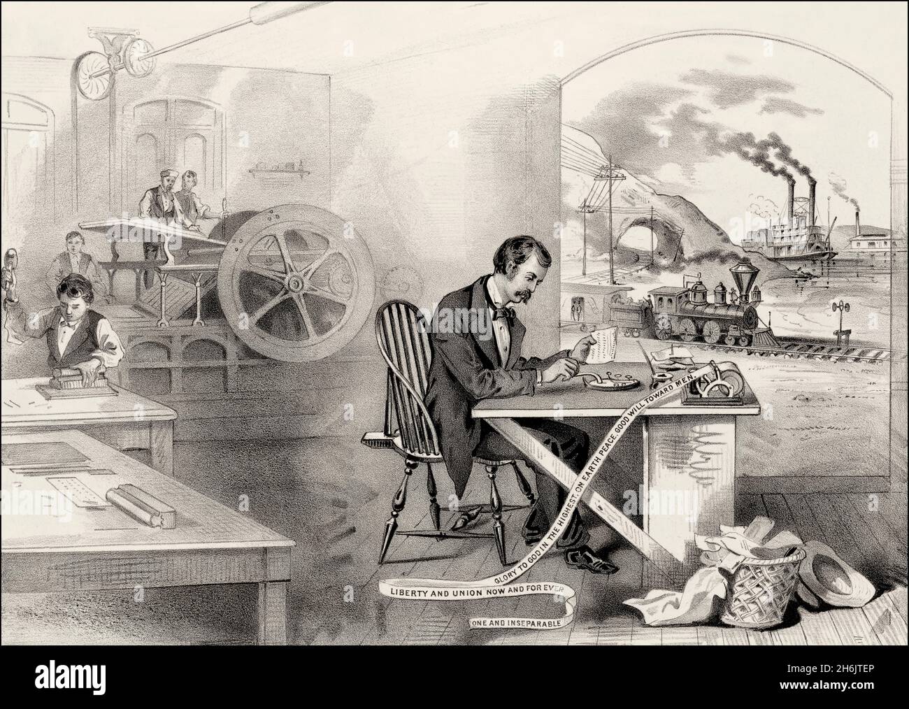 Nuova tecnologia, fine 19 ° secolo Foto Stock