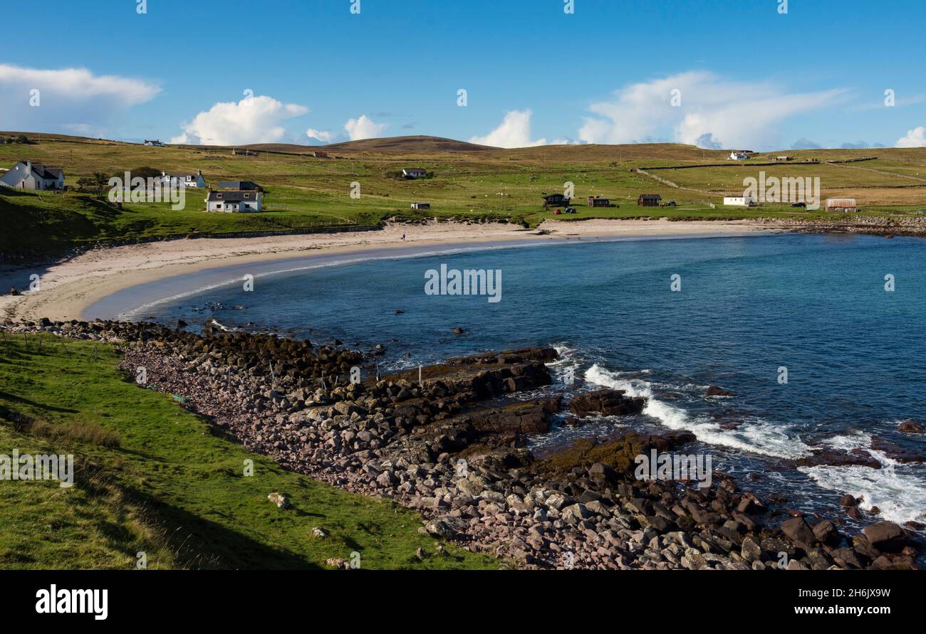 Baia di Stoer, a nord di Lochinver, North West Highlands, Scozia, Regno Unito, Europa Foto Stock
