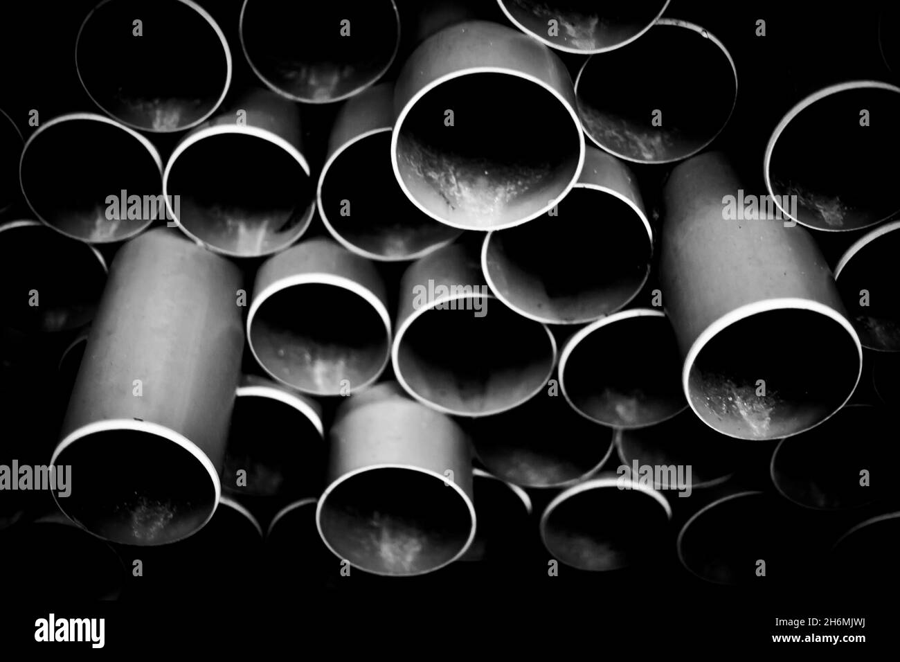 Tubi in PVC Foto Stock