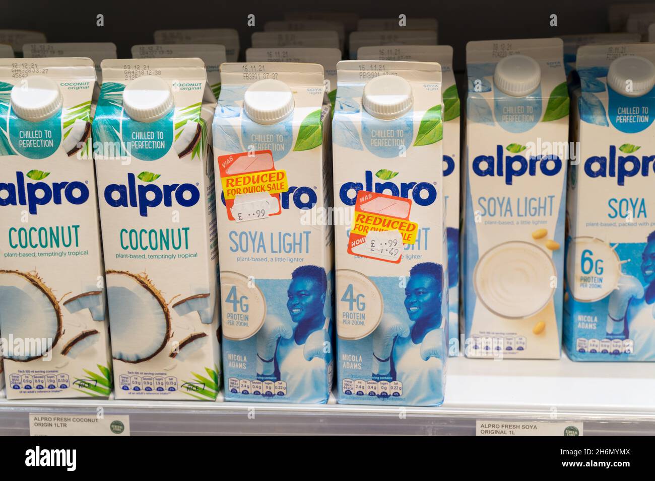 alpro cocktail al cocco in cartone animato Foto Stock