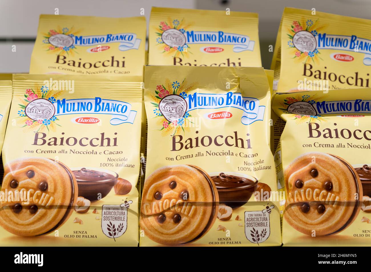 Barilla Mulino Bianco Baiocchi Foto Stock