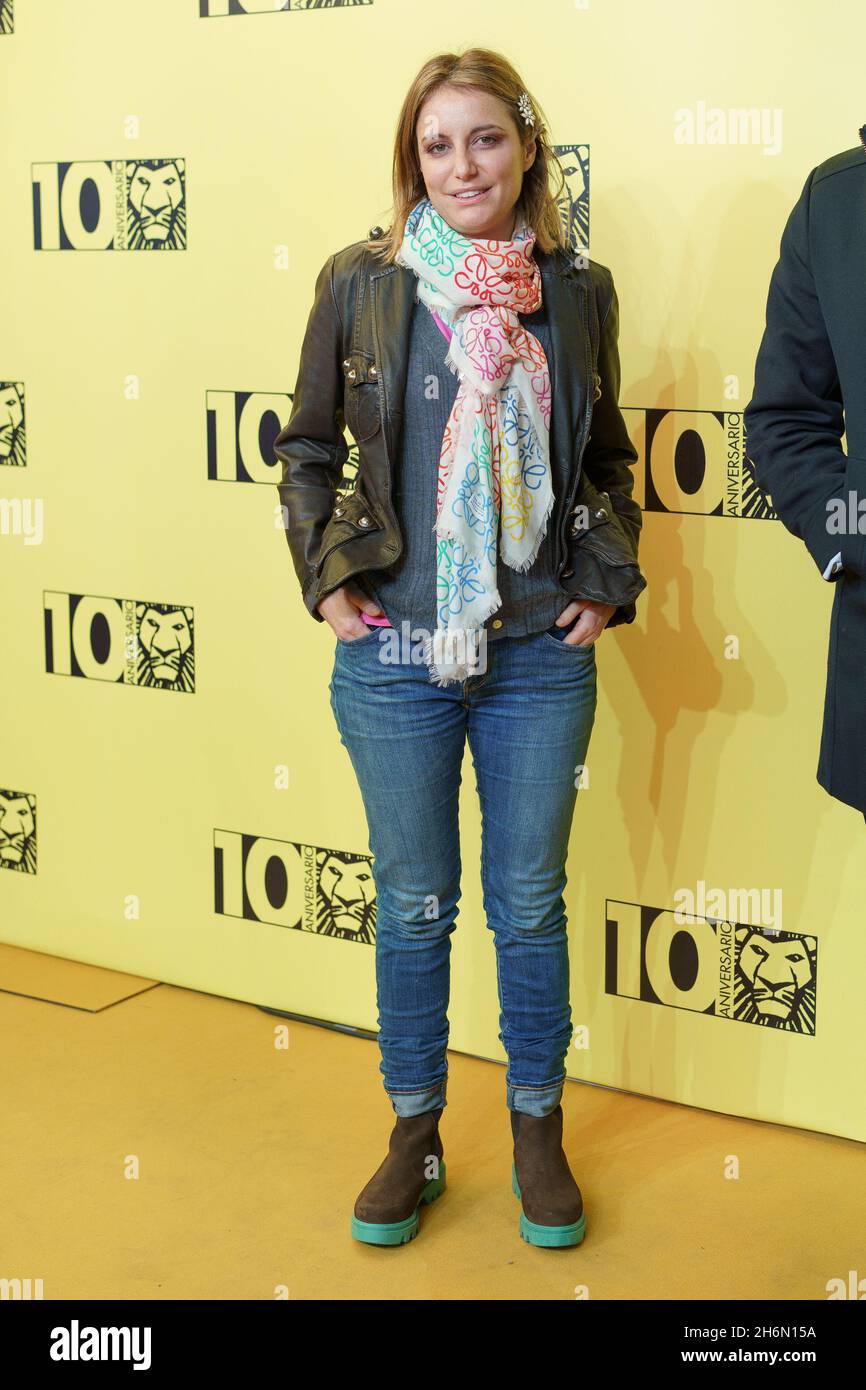 Madrid, Spagna. 16 novembre 2021. Andrea Levy Soler partecipa al 10° anniversario della fotocellula "El Rey Leon" al Teatro Lope De Vega di Madrid. (Foto di Atilano Garcia/SOPA Images/Sipa USA) Credit: Sipa USA/Alamy Live News Foto Stock