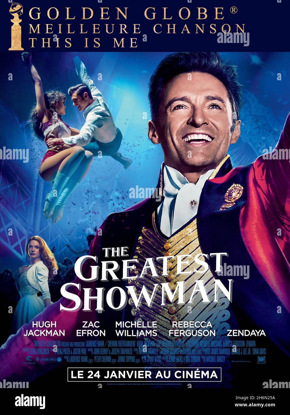 DATA DI USCITA: 20 dicembre 2017 TITOLO: The Greatest Showman CASA DI PRODUZIONE: Twenth Century Fox REGISTA: Michael Gracey TRAMA: Ispirato dall'immaginazione di P.T. Barnum, The Greatest Showman è un musical originale che celebra la nascita di show business e racconta di un visionario che è cresciuto da nulla per creare uno spettacolo che è diventato un sensation.STARRING mondiale: Hugh Jackman come P.T. Barnum, Michelle Williams, Zac Efron, Zendaya poster art. (Credit Image: © Twentieth Century Fox/Entertainment Pictures) Foto Stock