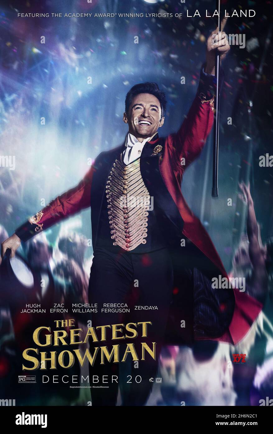 DATA DI USCITA: 20 dicembre 2017 TITOLO: The Greatest Showman CASA DI PRODUZIONE: Twenth Century Fox REGISTA: Michael Gracey TRAMA: Ispirato dall'immaginazione di P.T. Barnum, The Greatest Showman è un musical originale che celebra la nascita di show business e racconta di un visionario che è cresciuto da nulla per creare uno spettacolo che è diventato un sensation.STARRING mondiale: Hugh Jackman come P.T. Barnum, Michelle Williams, Zac Efron, Zendaya poster art. (Credit Image: © Twentieth Century Fox/Entertainment Pictures) Foto Stock