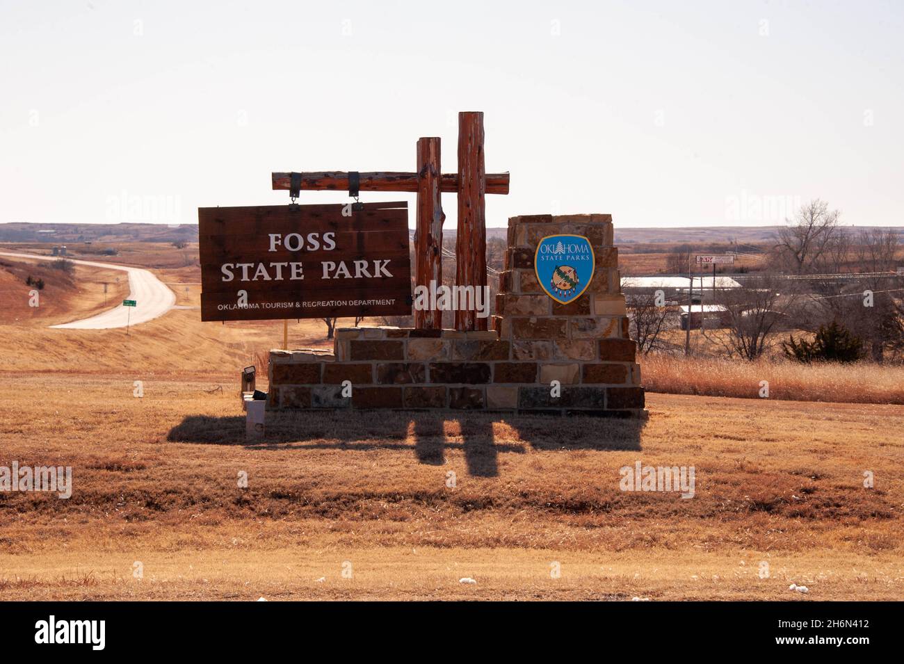 FOSS state Park, Foss, OK. Foto Stock