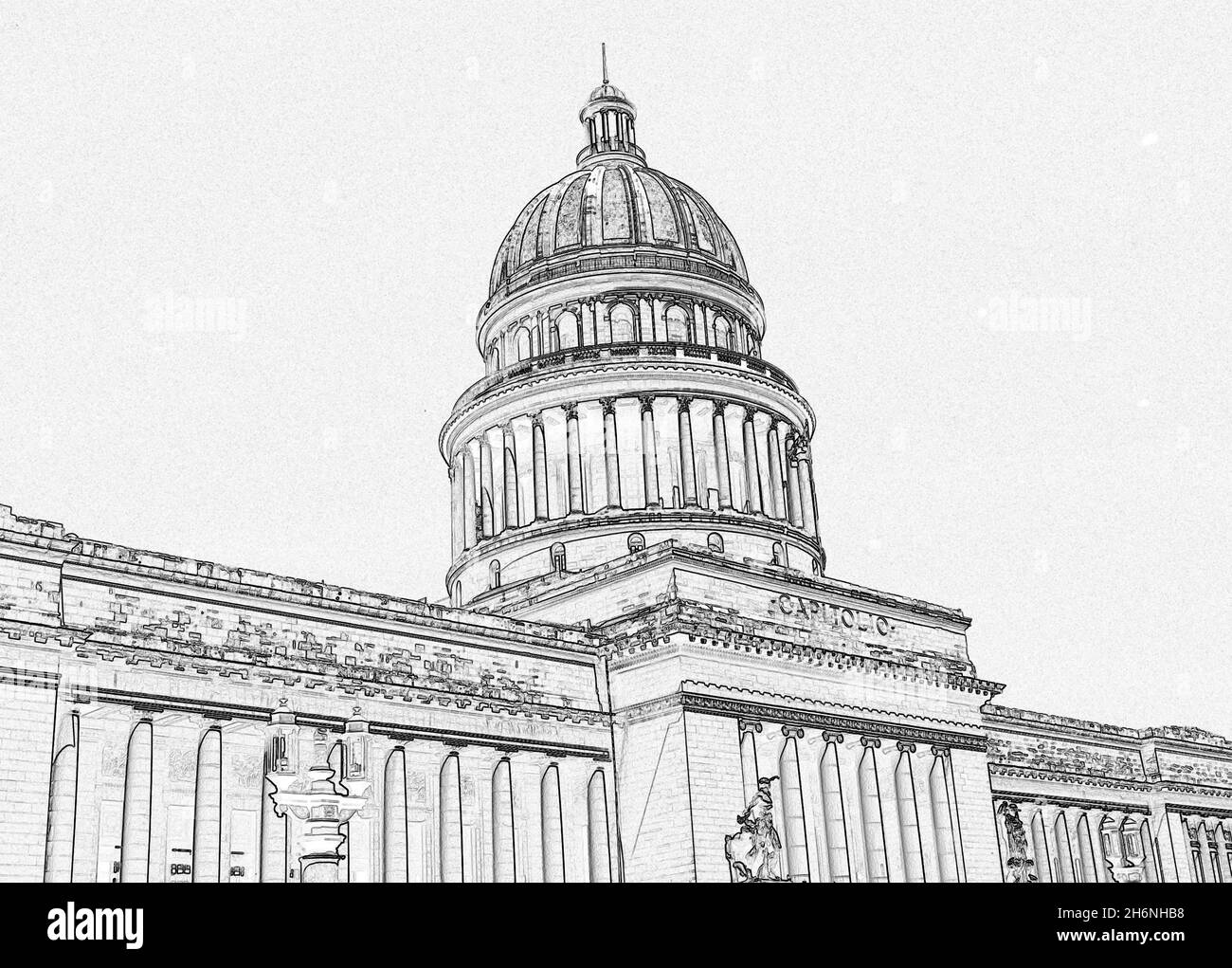 Capitol, Havana, Cuba Foto Stock