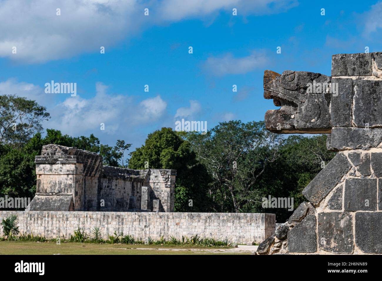 Città precolombiana sito UNESCO, Chichen Itza, Yucatan, Messico, America Centrale Foto Stock