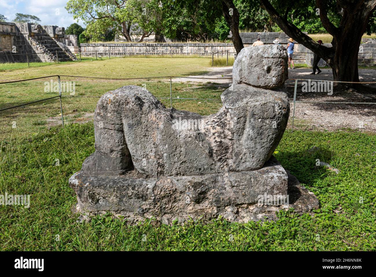 Città precolombiana sito UNESCO, Chichen Itza, Yucatan, Messico, America Centrale Foto Stock