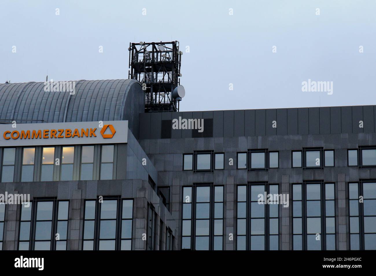 Gebäude der Commerzbank a Düsseldorf, in Germania. Foto Stock