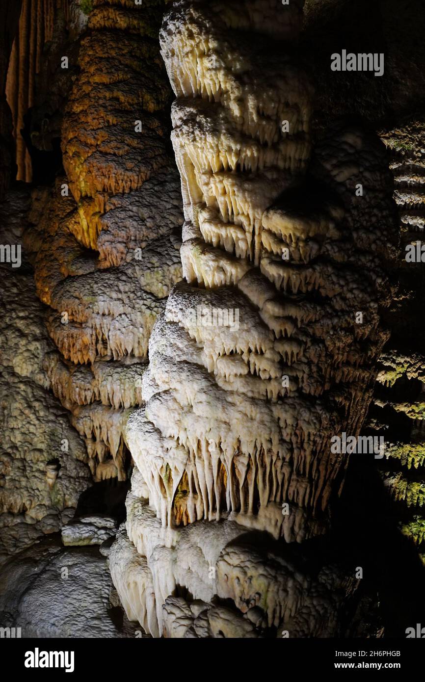 Caverns negli Stati Uniti, focus selettivo Foto Stock
