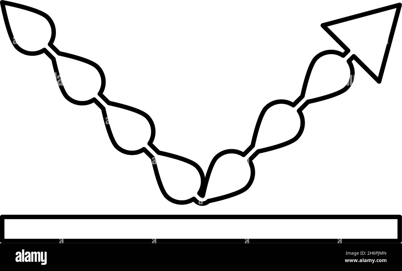 Simbolo di resistenza all'acqua impermeabile gocce di liquido resistenti alle gocce protezione contorno icona colore nero immagine vettoriale piatta Illustrazione Vettoriale