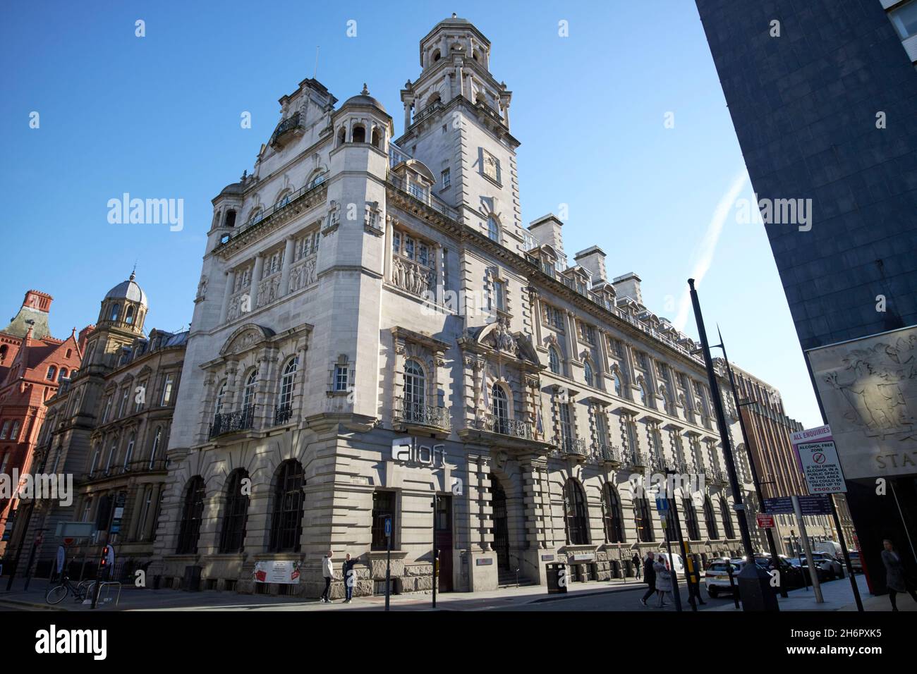 Royal assicurazioni edificio ora l'Aloft liverpool hotel Liverpool merseyside regno unito Foto Stock