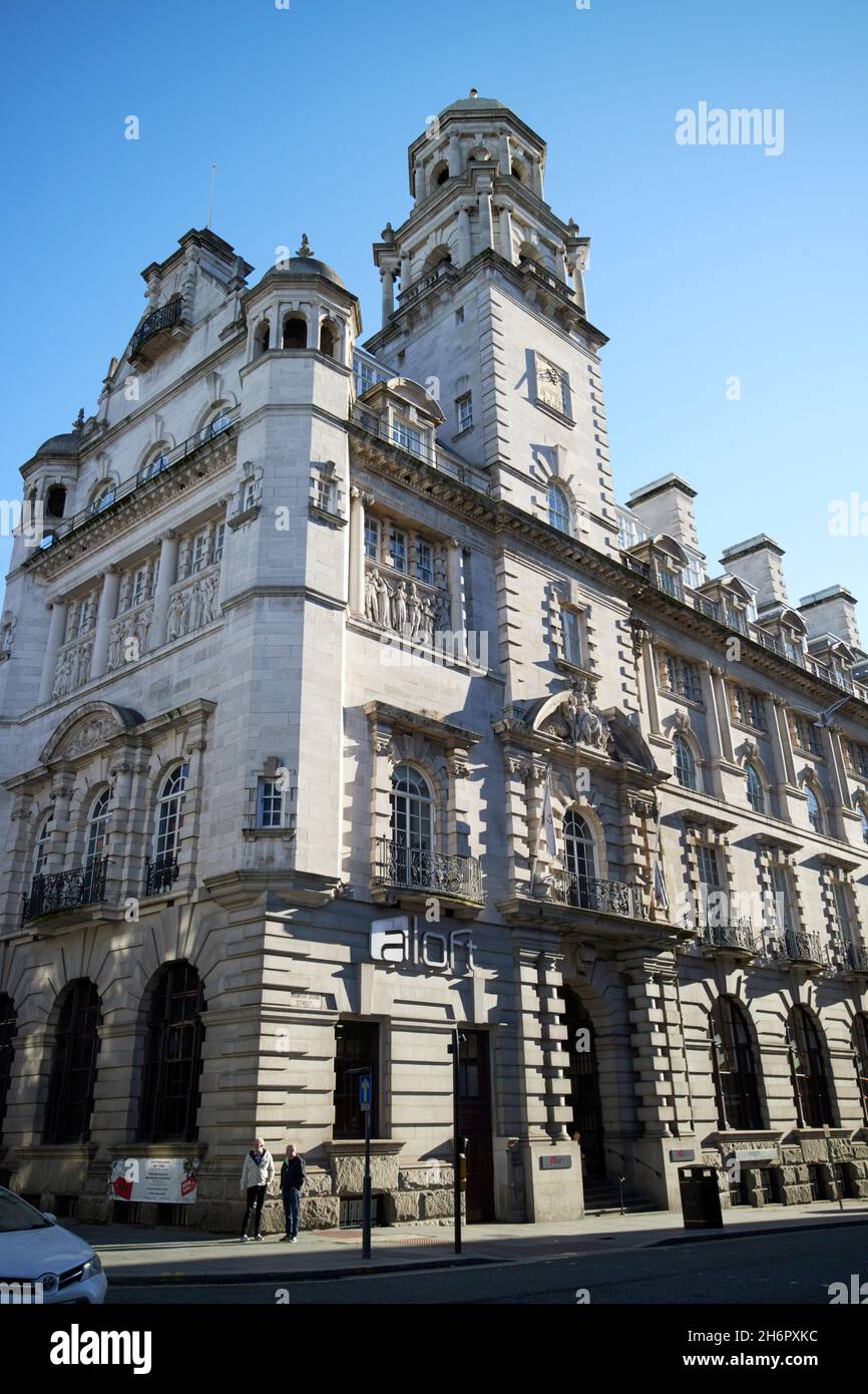 Royal assicurazioni edificio ora l'Aloft liverpool hotel Liverpool merseyside regno unito Foto Stock