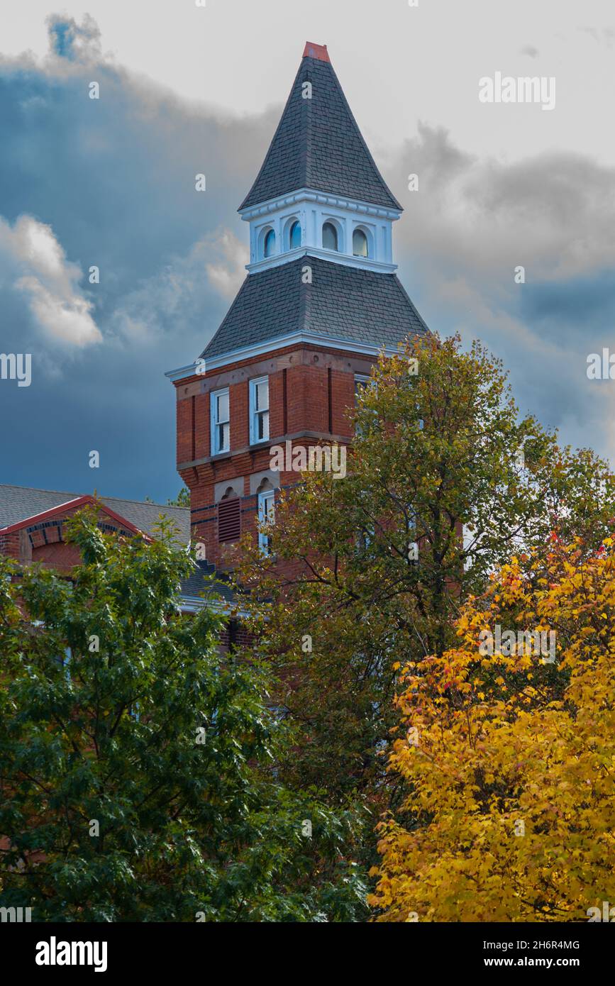 Linton Hall in autunno nel campus della Michigan state University Foto Stock