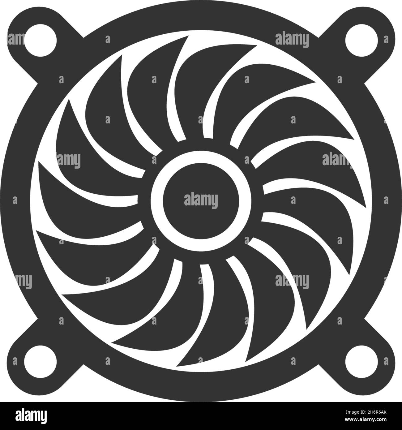 Vettore modello piatto con logo PROPELLER Icon Illustrazione Vettoriale