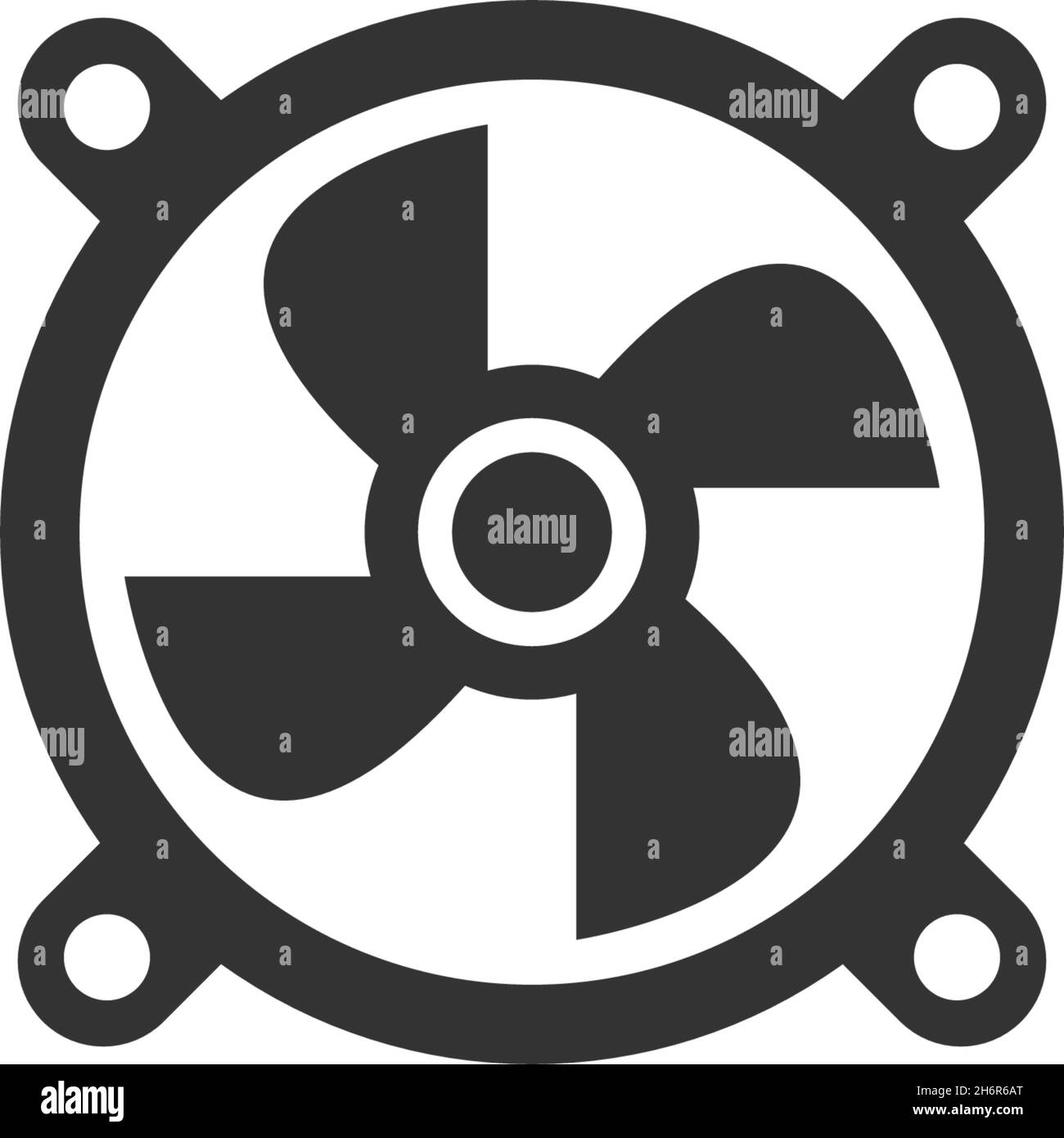 Vettore modello piatto con logo PROPELLER Icon Illustrazione Vettoriale
